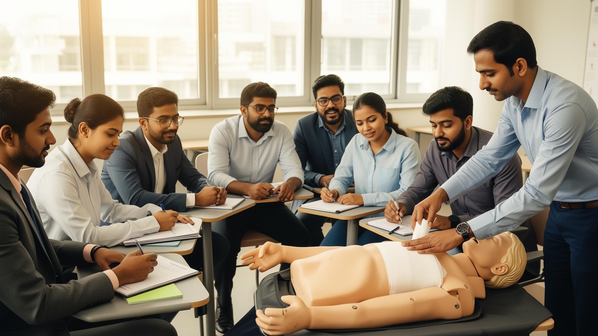 First responder life saver practical training